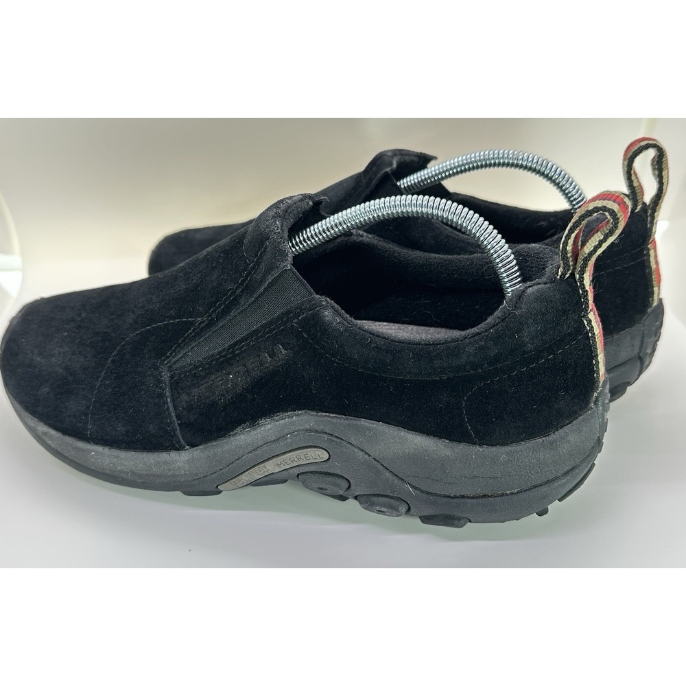 Merrell Jungle Moc Mens Sz 7 Midnight Black Suede Slip On Shoes Hiking Gorpcore